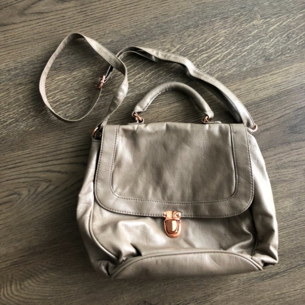 H&M Tan Purse with Cross Body Strap